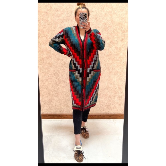 Gucci Geometric Pattern Cardigan In Multicolour - Picture 3 of 11